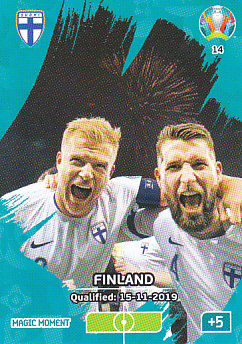 Finland Qualified Finland Panini UEFA EURO 2020 CORE - Magic Moment #014